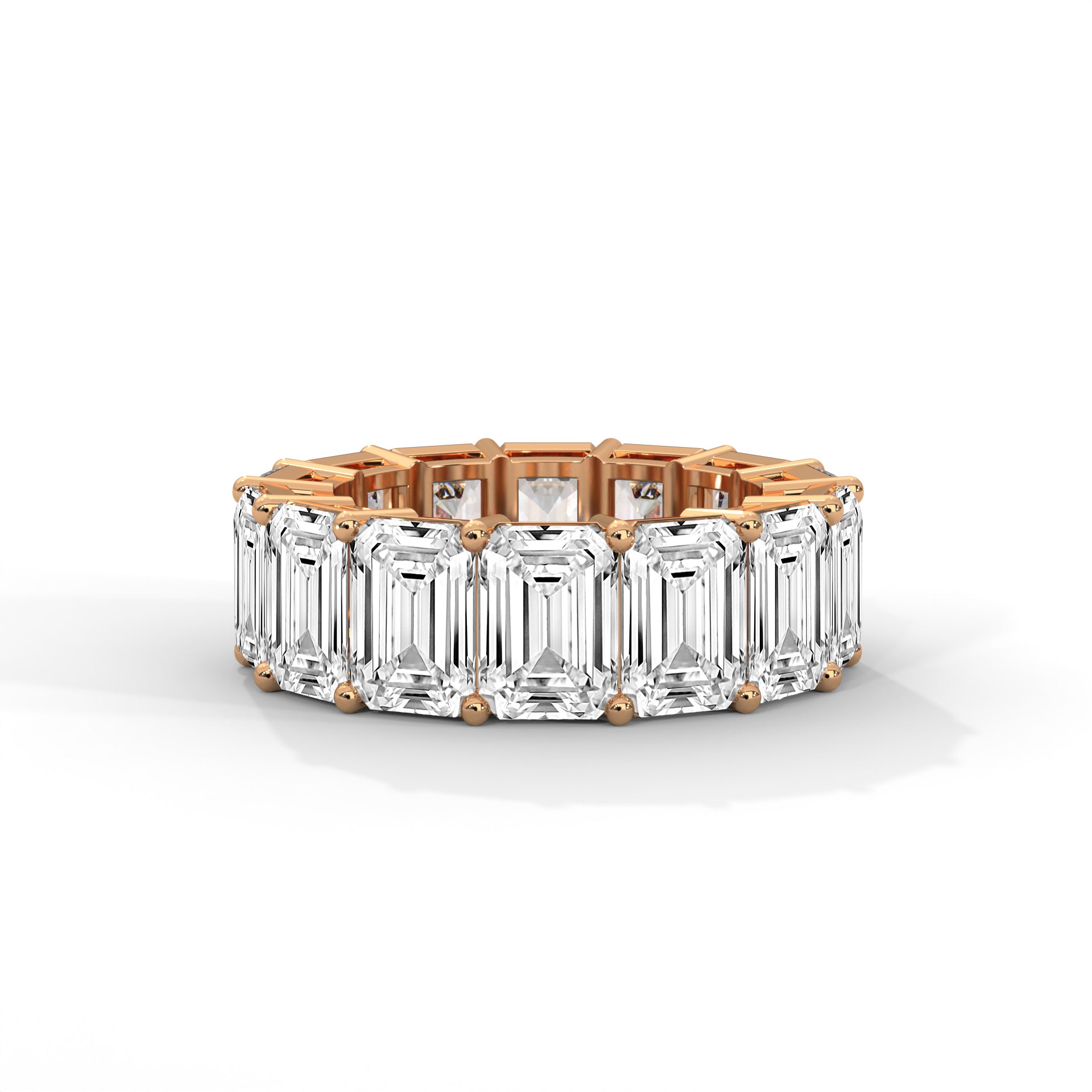 Séverine Emerald-Cut Diamond Eternity Band