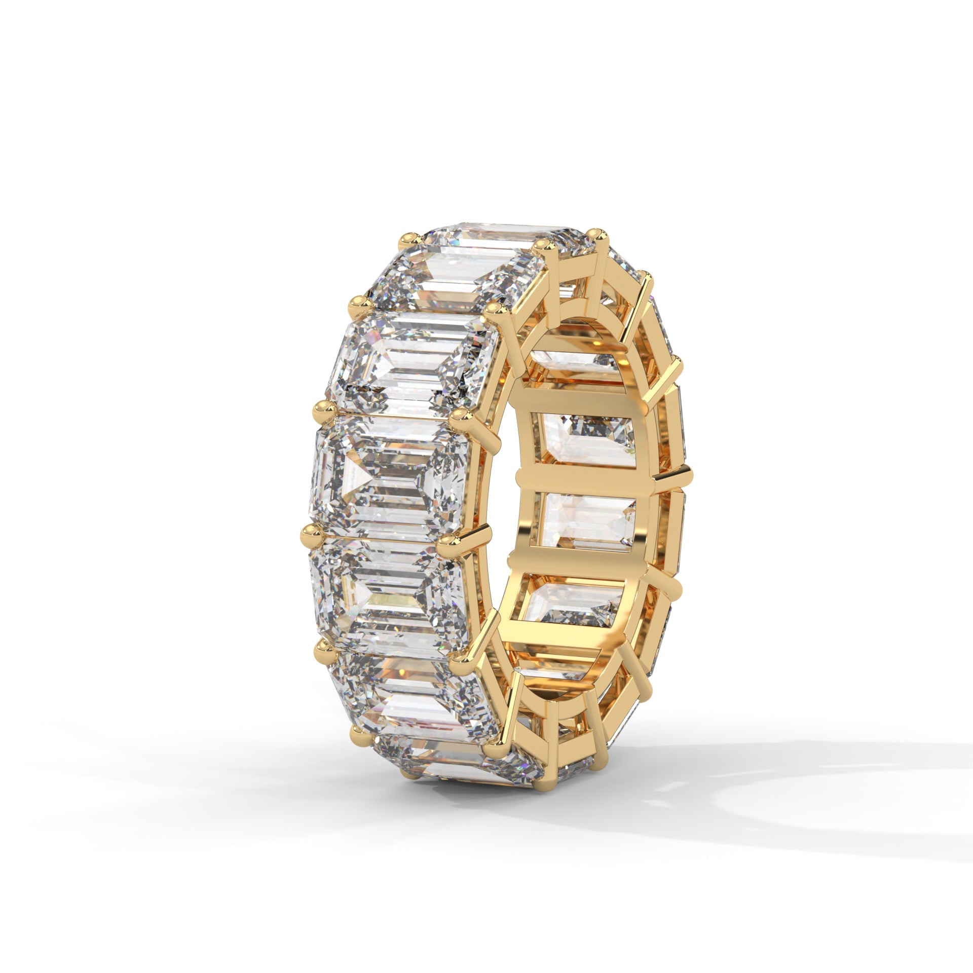 Séverine Emerald-Cut Diamond Eternity Band