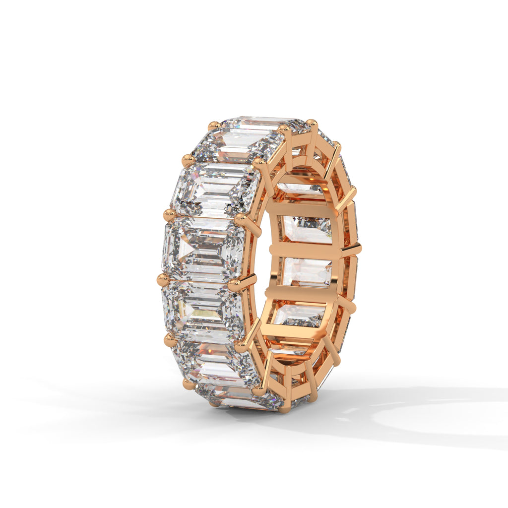 Séverine Emerald-Cut Diamond Eternity Band