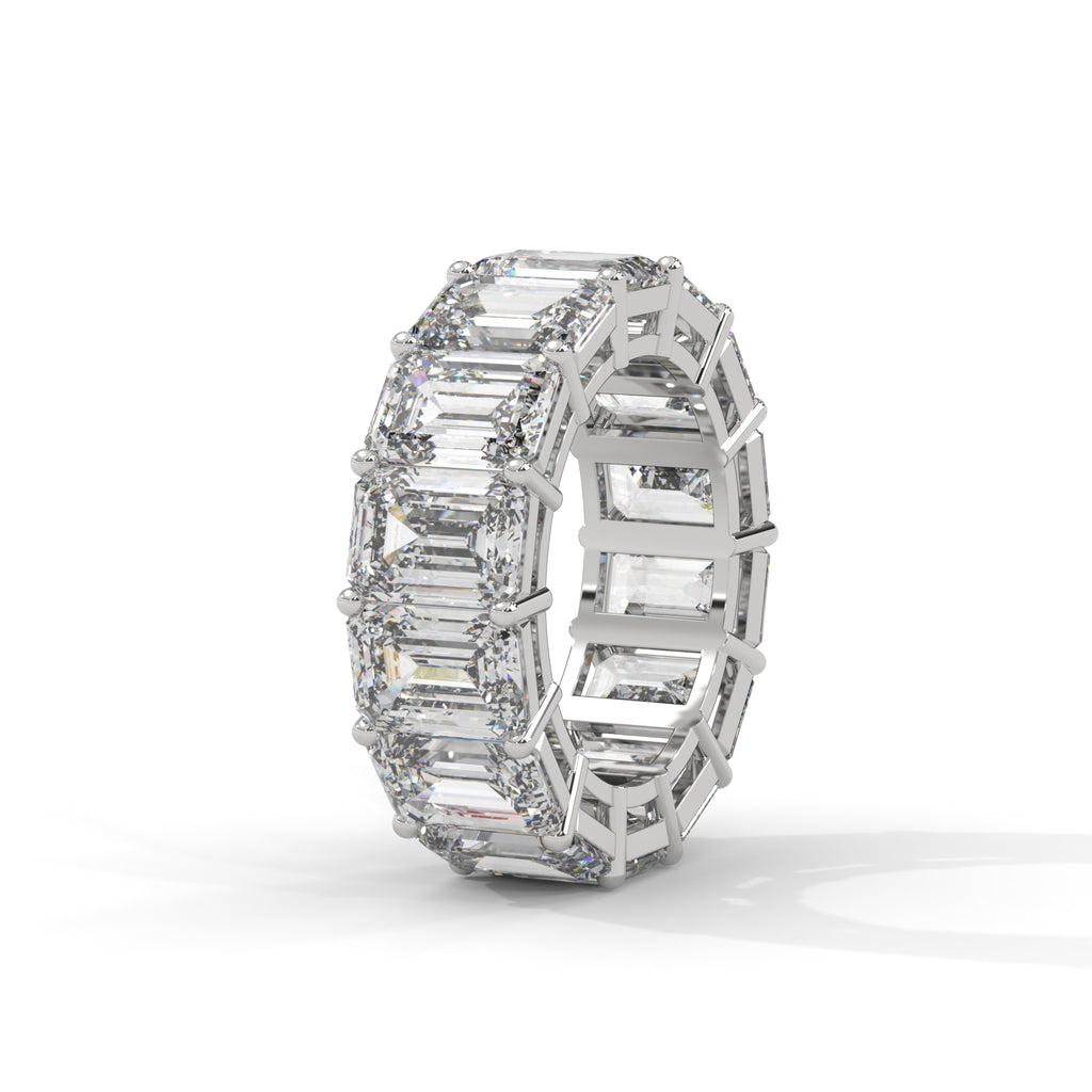 Séverine Emerald-Cut Diamond Eternity Band