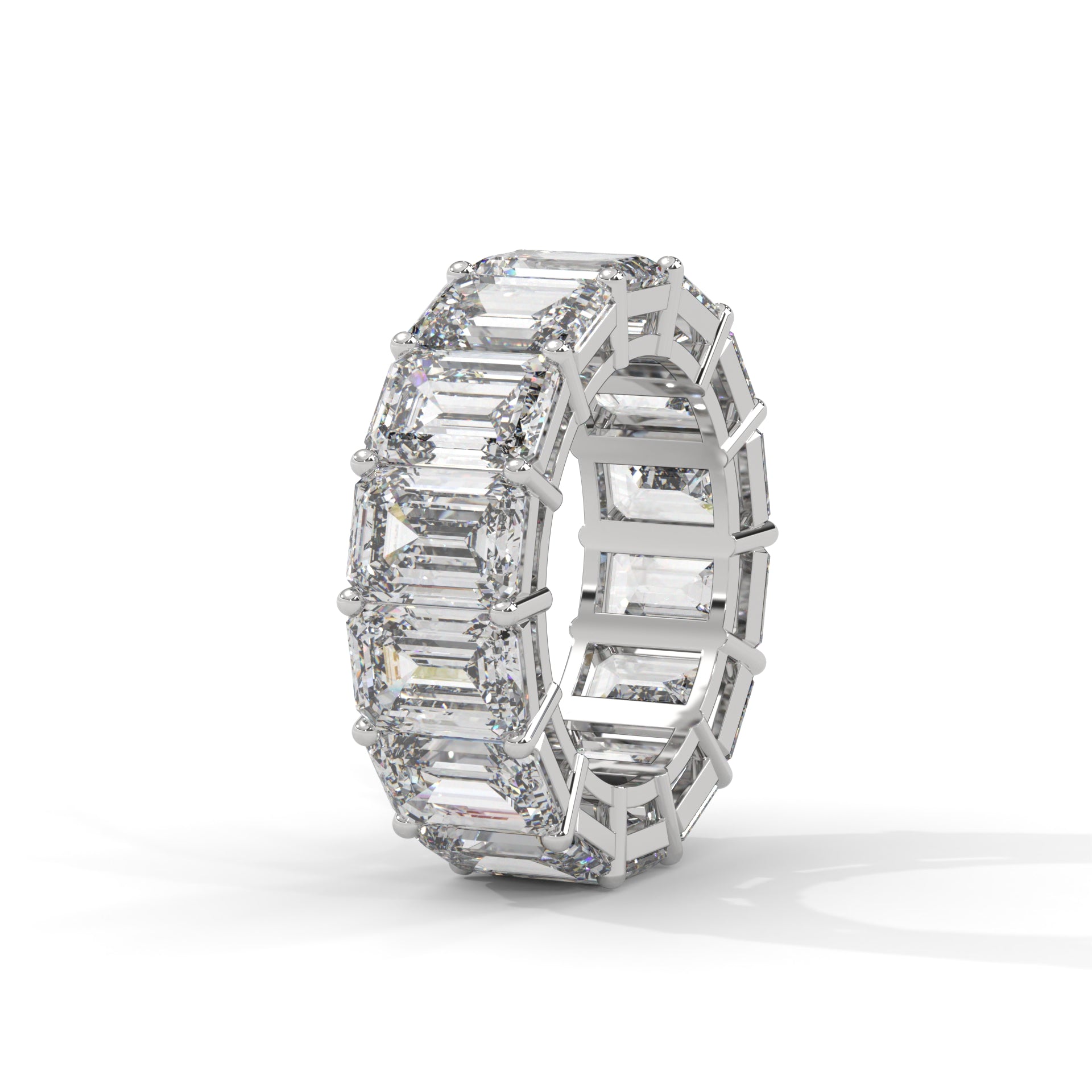 Séverine Emerald-Cut Diamond Eternity Band