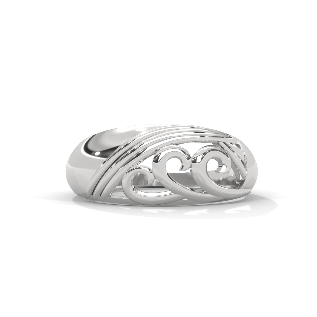 Mireille Scroll Filigree Gold Ring