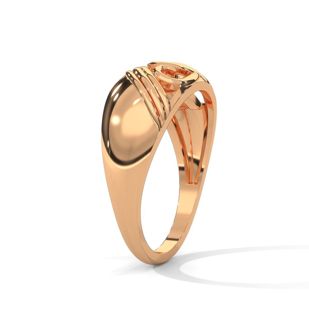 Mireille Scroll Filigree Gold Ring