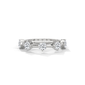 Cosette Staggered Five-Stone Diamond Band
