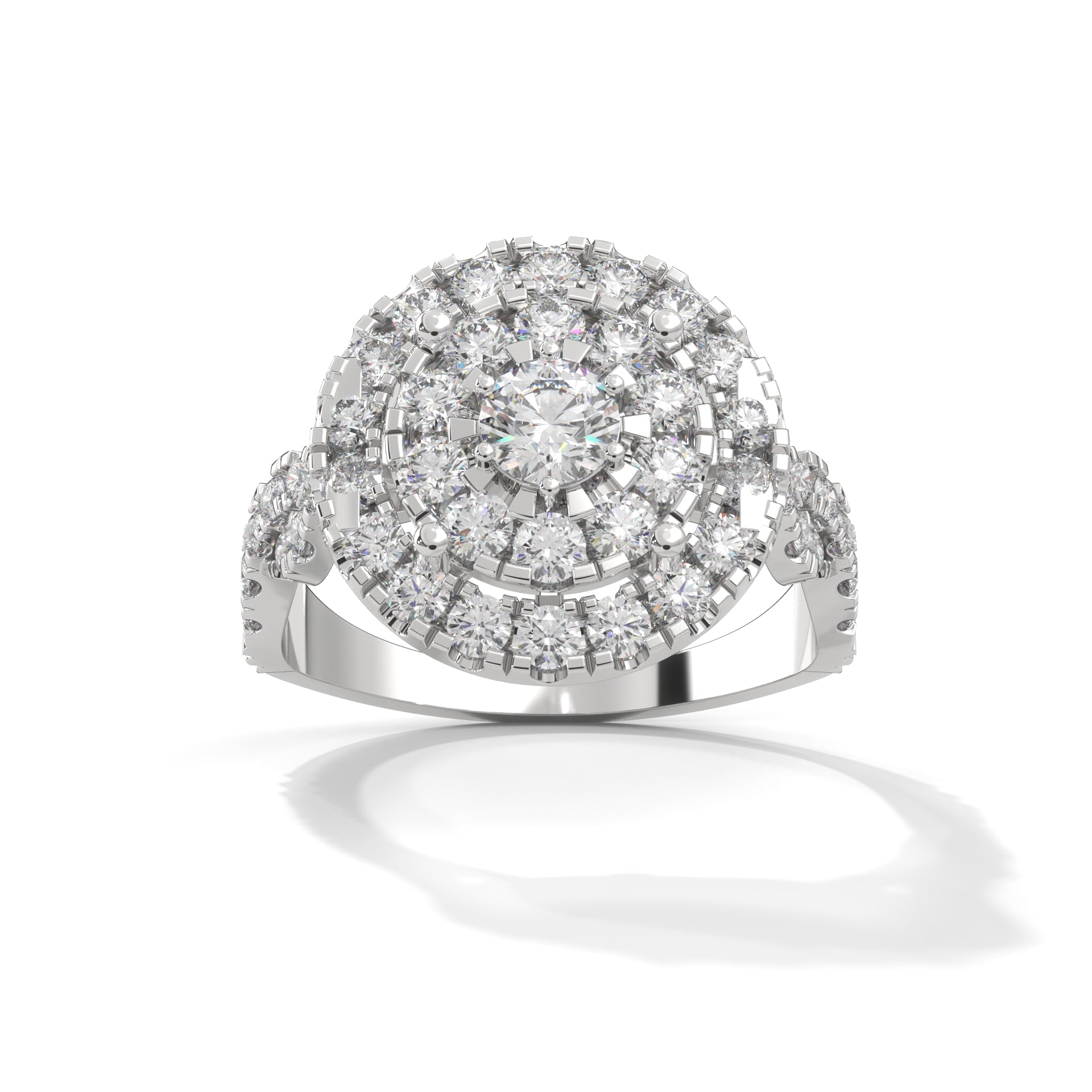 Genevieve Double Halo Diamond Engagement Ring (1 2/3 ct. tw.)