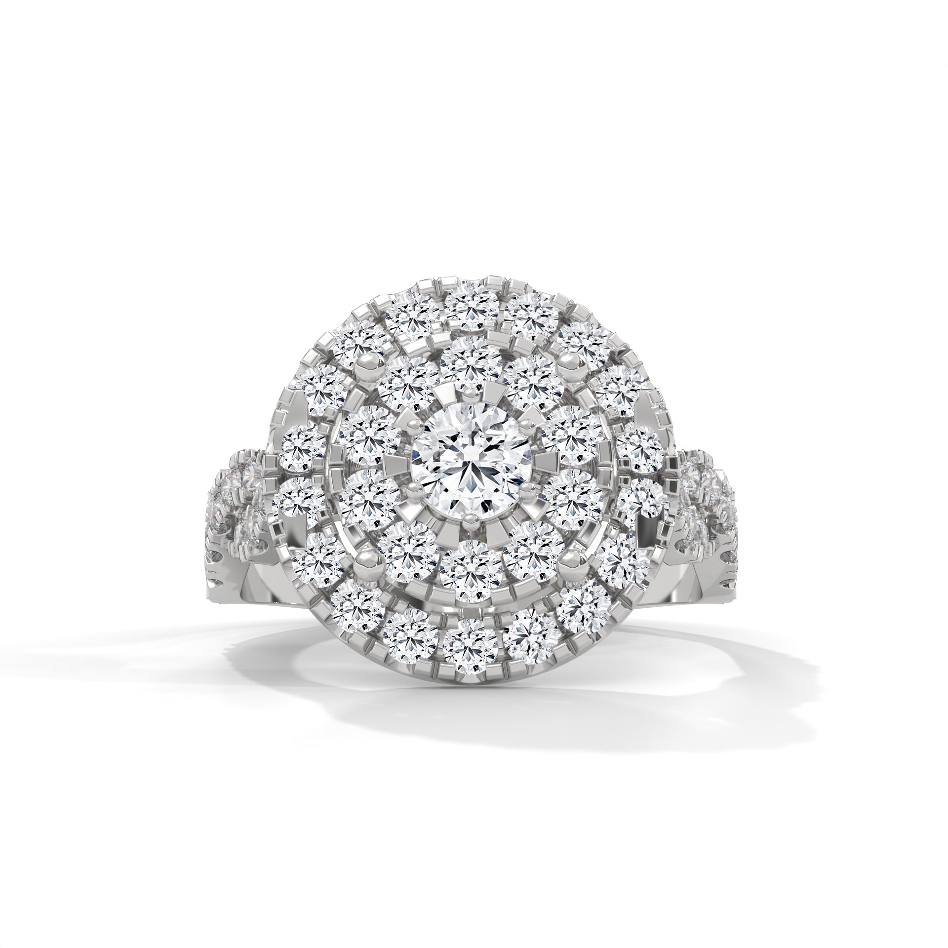 Genevieve Double Halo Diamond Engagement Ring (1 2/3 ct. tw.)