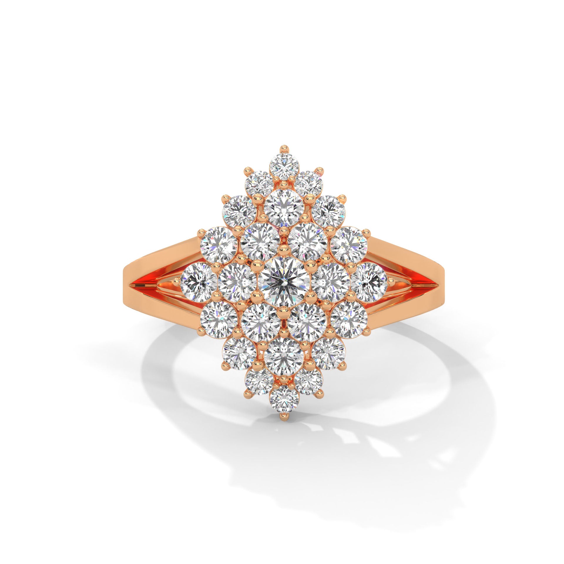 Aurelia Round Diamond Cluster Ring (1.07 ct. tw.)