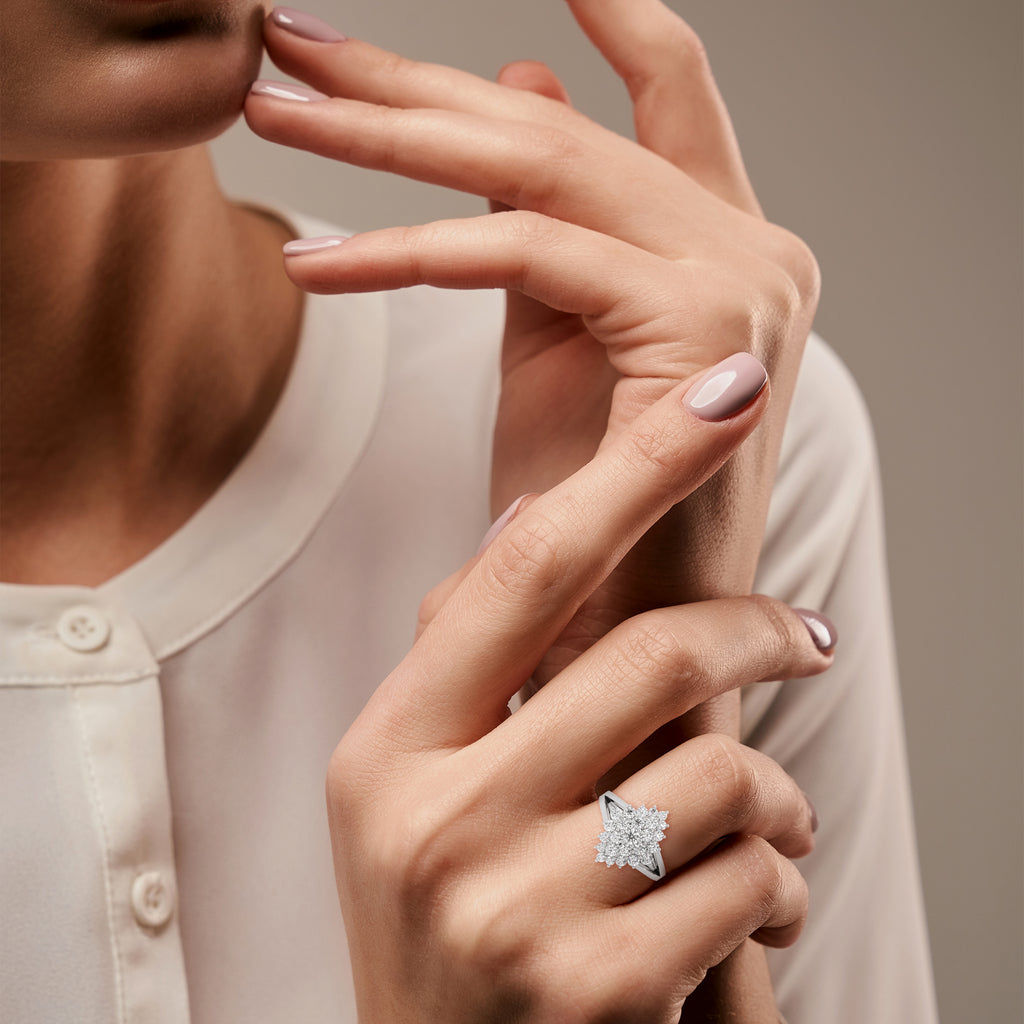 Aurelia Round Diamond Cluster Ring (1.07 ct. tw.)