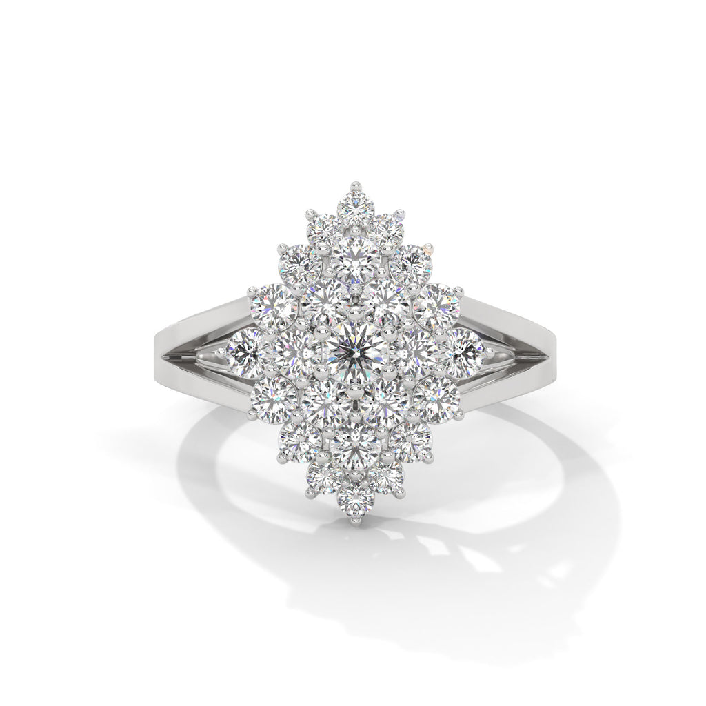 Aurelia Round Diamond Cluster Ring (1.07 ct. tw.)