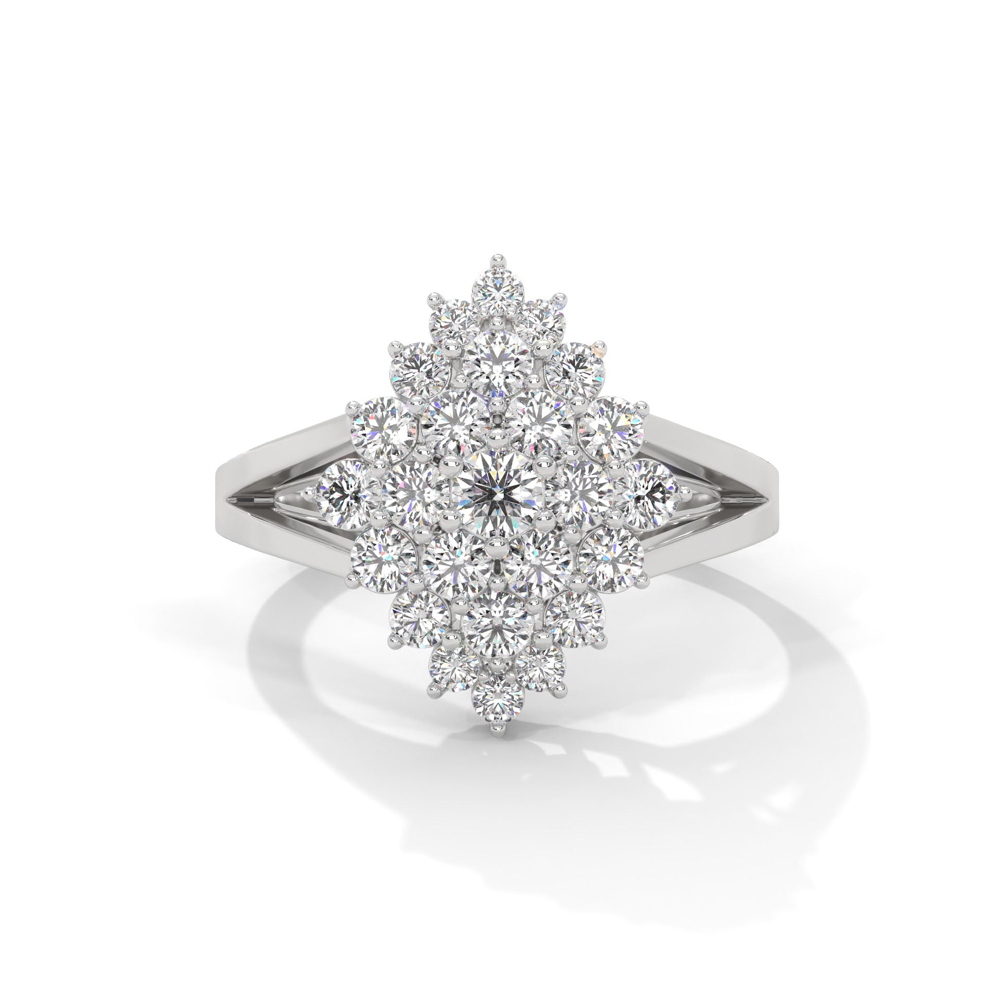 Aurelia Round Diamond Cluster Ring (1.07 ct. tw.)