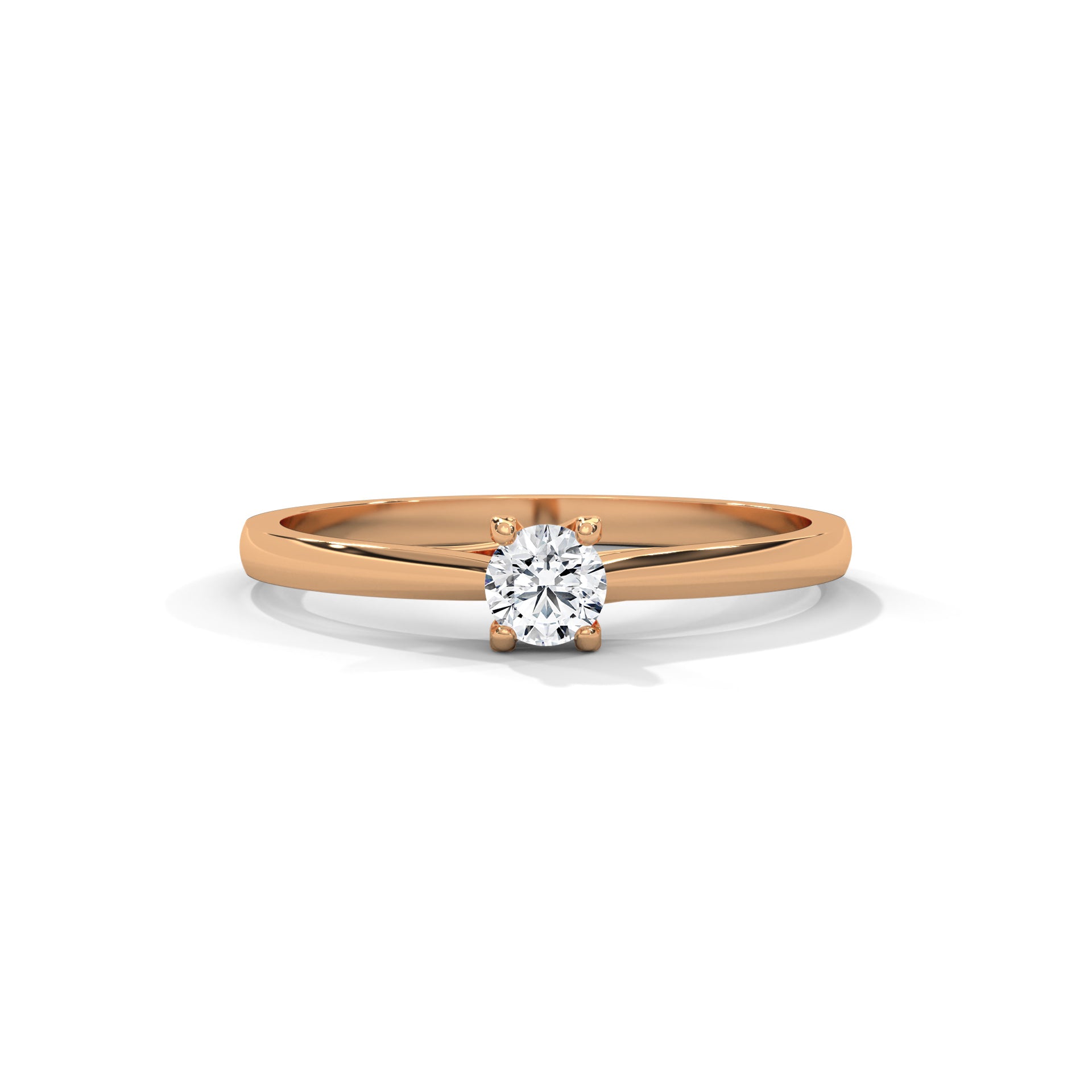 Éloïse Petite Round Solitaire Diamond Ring