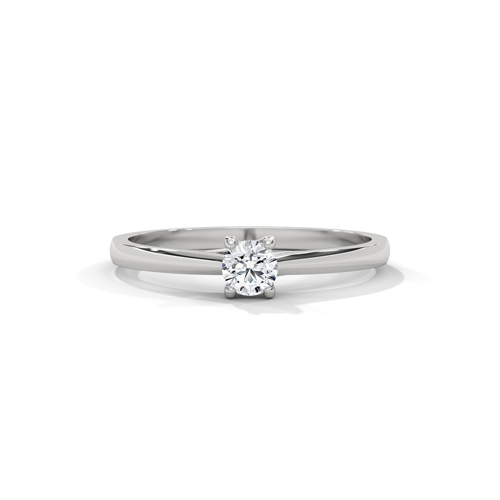 Éloïse Petite Round Solitaire Diamond Ring