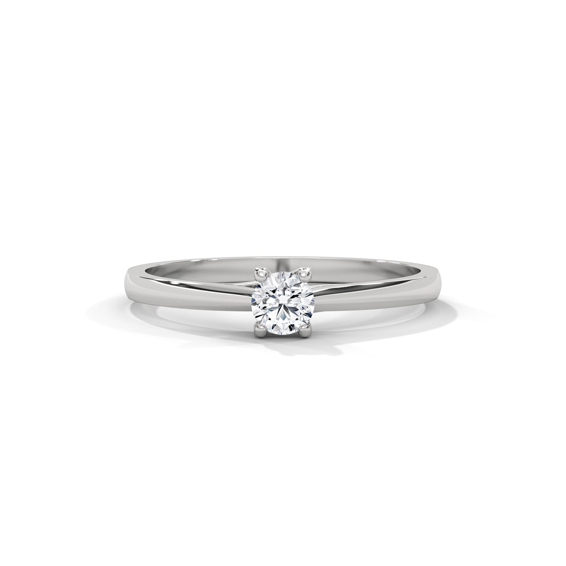 Éloïse Petite Round Solitaire Diamond Ring