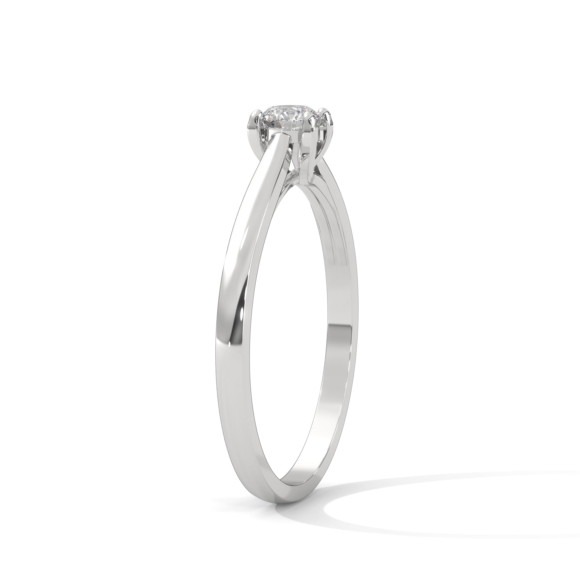 Éloïse Petite Round Solitaire Diamond Ring