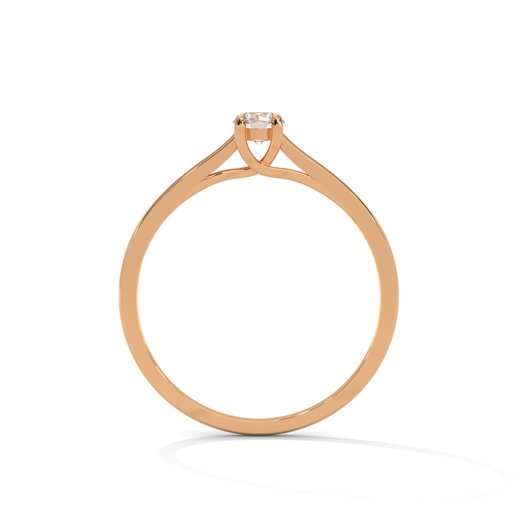 Éloïse Petite Round Solitaire Diamond Ring
