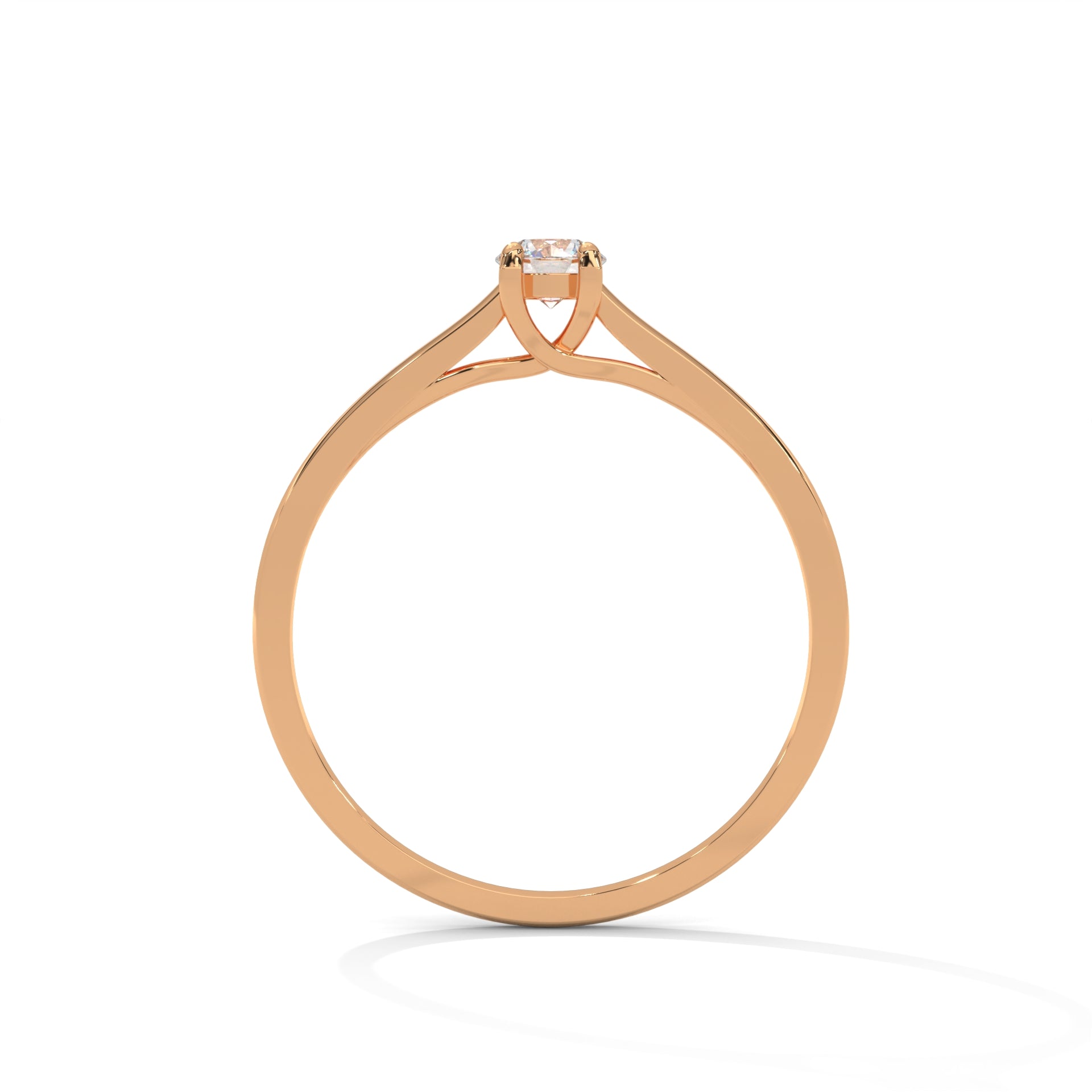 Éloïse Petite Round Solitaire Diamond Ring