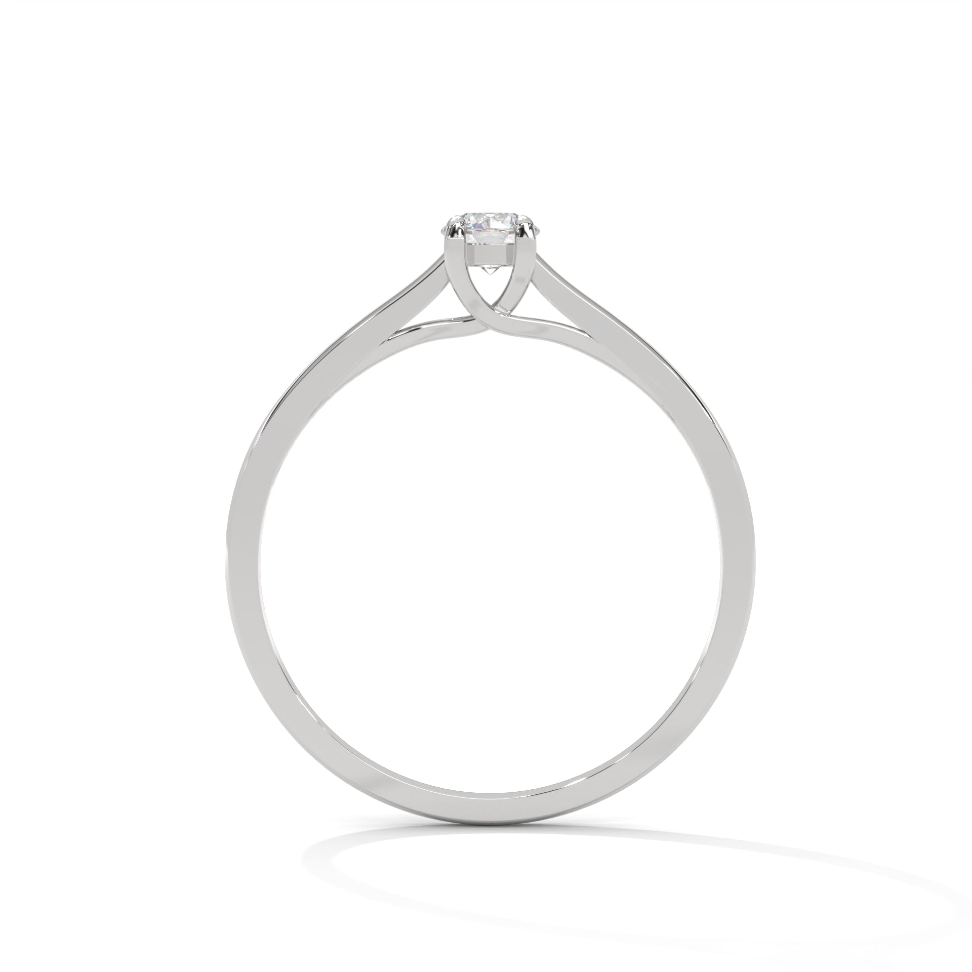 Éloïse Petite Round Solitaire Diamond Ring