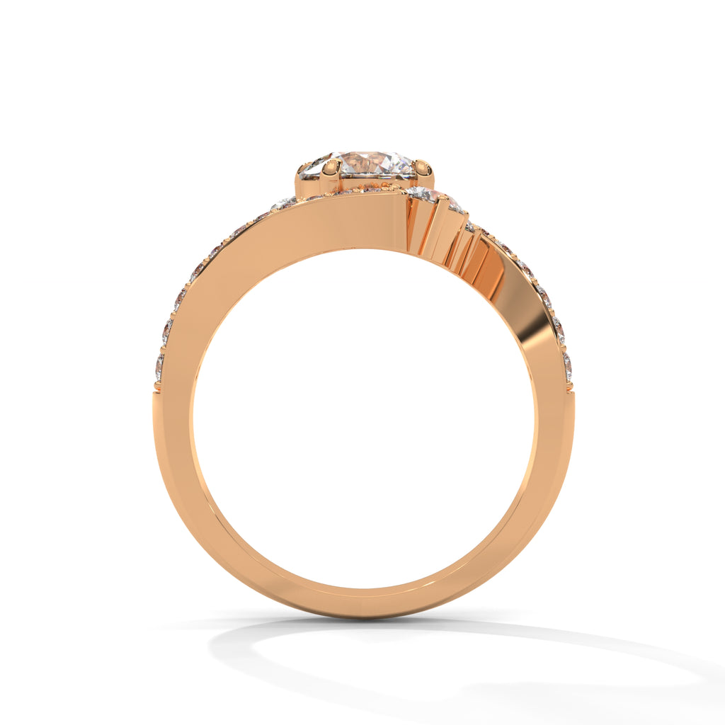 Solene Bypass Halo Diamond Ring (1 1/4 ct. tw.)